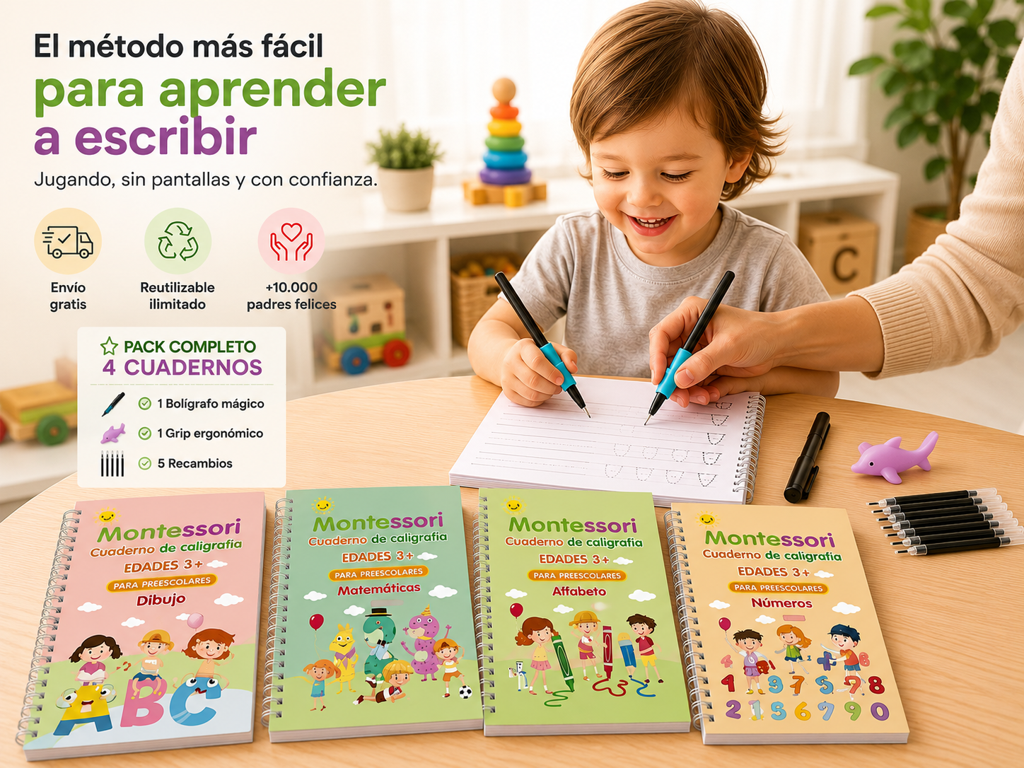 Pack Cuaderno Mágico Montessori EduPeque
